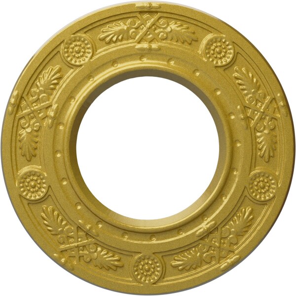 Ekena Millwork Daniela Ceiling Medallion (Fits Canopies up to 3 7/8"), 8"OD x 3 7/8"ID x 1/2"P, Rich Gold CM08DNRGS - main